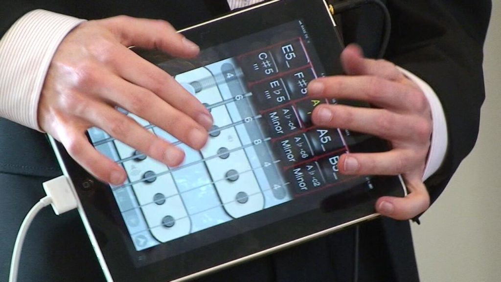 | Spieloberfläche der App „iShred“ auf einem iPad. | Foto: Foto: Lukasz Fabijanczyk